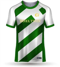 Jersey tal-futbol Quick Dry aħdar li jieħu n-nifs